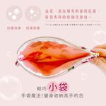 日本製 【Passage Bois】玫瑰 雙層拉鍊化妝包, , large