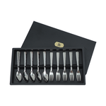 日本製燕匠鎚目咖啡匙/水果叉組-2組, , large