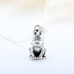 【Angel & Me】可愛 青蛙王子 Frog prince 925 純銀 項鍊 生日 週年 畢業 情人節 聖誕節 禮, , large