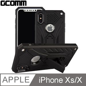 GCOMM iPhone Xs/X 防摔盔甲保護殼 Solid Armour 黑盔甲