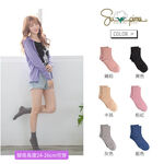 【現貨】Supima抗菌萊卡除臭襪-女寬口點點短襪 P6872, , large