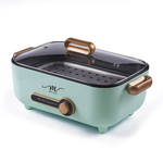 【MOLIJIA】5.3L-M24 Multifunctional Non-stick Electric Cooker with Stainless Steel Steaming Plate - Macaron Green, , large