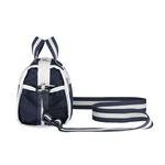 Lesportsac Mini Duffel Crossbody 運動風手提肩背兩用小包/ 條紋海軍藍, , large