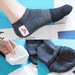 [Kaimei Cotton] 3 pairs of MIT Taiwan-made nano-silver fiber antibacterial towel-bottom deodorizing socks, , large