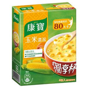 康寶新奶油風味獨享杯玉米湯(18克x4包)