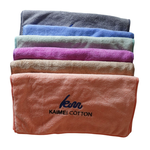 [Kaimei Cotton Industry] Blue MIT made in Taiwan, Kaimei exclusive LOGO design, top-quality open fiber yarn bath towel, thick and water-absorbent, , large