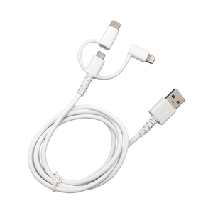 micro / Type-c / 蘋果三合一手機石墨烯快充電線-1M-2入