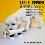 [高安實業]毛核子 陶瓷動物胖胖碗 碗架 貓碗 狗碗 陶瓷 250ml 大容量寵物碗-黑色, , large