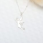 【Angel & Me】Flower fairy s925 sterling silver necklace Valentine Day gift, , large