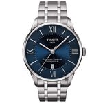 TISSOT天梭 杜魯爾系列動力80小時機械錶-藍x銀/42mm T0994071104800, , large