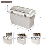 【this-this】日本RISU｜三分類環保多功能收納垃圾桶 100L, , large