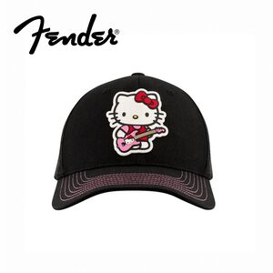 【預購】Fender x Hello Kitty Black Logo Hat 聯名款網眼帽【敦煌樂器】