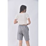 (S) uniqlo高腰質感灰色短褲二手衣, , large