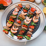 金德恩 GS MALL 台灣製造 超導熱不鏽鋼燒烤盤 燒烤盤 不鏽鋼烤盤 燒烤盤 烤肉盤 煎盤 烤盤 超導熱烤鍋 不沾烤鍋, , large