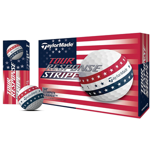 TaylorMade 高爾夫球 Tour Response Stripe USA 12入/盒 三層球