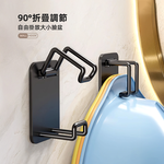 【上手家居】可折疊臉盆掛勾 2入組-黑色(臉盆架/臉盆掛鉤/浴室掛勾/浴室置物), , large