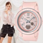 CASIO 卡西歐 BABY-G 緞帶雙顯女錶-粉色 BGA-290RA-4A, , large