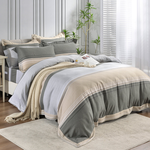 【Betrise】Island shanlan | C Energy Series 100% Austrian Tencel™ Light-quenched Graphene Four-piece Duvet Bedding Set-Double, , large