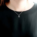 【Angel & Me】花蕾 十字架 (小) Budded Cross s925 純銀 生日 聖誕 情人節禮物, , large