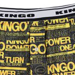 KINGO-大尺碼-男 排汗 平口彈性內褲-銘黃-443907, , large