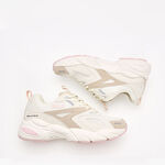 Kixpress-Fila Defender 女 休閒鞋 運動鞋 慢跑鞋 復古 厚底 斐樂 米 粉紅 [5-J530Y-775], , large