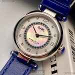 [星晴錶業]COACH手錶,26mm,CH00155貝母錶面銀錶殼寶藍真皮皮革錶帶款, , large