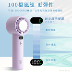 【aibo】半導體冰敷 100檔調速 手持桌立充電風扇HA-FAN1144-W奶酪白, , large