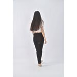 (L) yiyijia高腰丹寧牛仔美式黑色長褲二手衣, , large