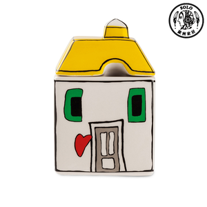 【SOLO Vintage】EGAN Italian Pottery Sugar Box European City Series Yellow