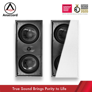 Anaccord雅那歌音響 SR-803 8inch home theater in-wall indoor audio speakers 1pair