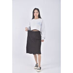 (XL) un fair質感丹寧牛仔黑色長裙二手衣, , large