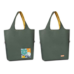 Eco-friendly Dual-Color Reversible tote bag (Bumblebee), , large
