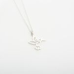【Angel & Me】愛 蜂鳥 (大) Hummingbird s925 純銀 項鍊 生日 情人節 禮物, , large