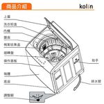 Kolin 歌林 13公斤 單槽全自動洗衣機 BW-13S02, , large