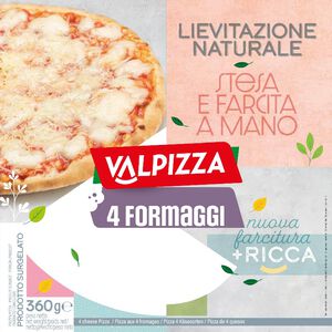義大利VALPIZZA 圓形四種起司披薩 360g