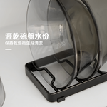 【上手家居】直立式碗盤收納架-黑色(碗盤架/碗盤瀝水架/盤架/碗架), , large