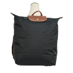 LONGCHAMP Le Pliage Original M 再生帆布中型折疊後背包/黑色, , large
