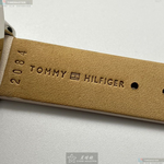 [星晴錶業]TommyHilfiger手錶,36mm,TH00036粉紅色錶面銀錶殼米白色真皮皮革錶帶款, , large