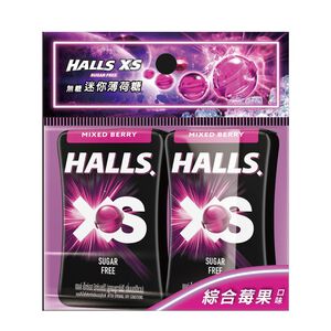 HALLS XS無糖迷你薄荷糖-綜合莓果量販包27.6g