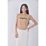(M) e e fashion無袖棕色上衣二手衣, , large