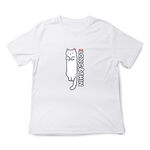 JZ TEE 白貓條 印花短袖T恤, , large