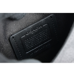 COACH Racer 塗層帆布及小牛皮釦式手機包/斜背包/炭灰色, , large