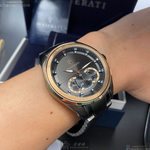 [星晴錶業]MASERATI手錶,46mm,R8873612016黑玫瑰金色錶面黑錶殼深黑色精鋼錶帶款, , large