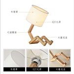 【H&R安室家】 皮諾丘人形桌燈 ZA0021, , large