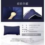 【Hilton 希爾頓】雙滾邊設計純棉立體枕柔軟蓬鬆舒適睡眠民宿, , large