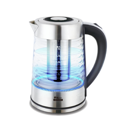 【SONGEN松井】玻璃快煮壺/電水壺/泡茶機(SG-722波浪壺身款)