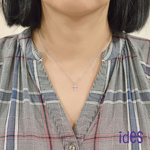 [ides愛蒂思] 成年禮 生日禮 日系輕珠寶OL系列設計款14K金鑽石項鍊鎖骨鍊/十字架（大）, , large