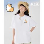 JZ TEE 柯基-吹風Fu~ 印花短袖T恤, , large