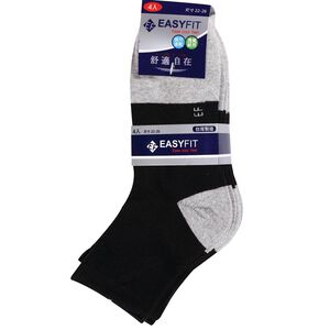 EF 1/2男女毛巾運動襪4入-顏色隨機出貨