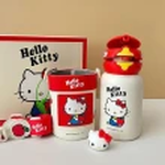 【BEDDYBEAR】Bear Star Dual-Drink Children's Thermos Cup with Straw and Direct Drinking Lid, Cute and Portable, 600ml, , large